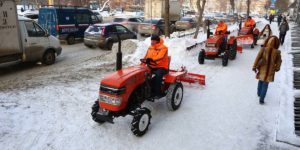 Уборка снега в столице Южного Урала 